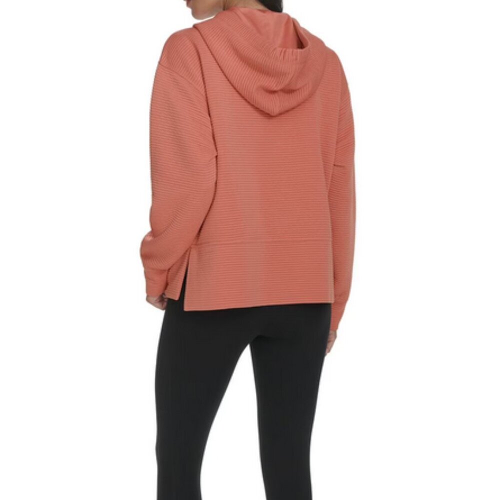 DKNY Tech Ottoman Jacket Rust Women’s Size Large NWT - Picture 3 of 13